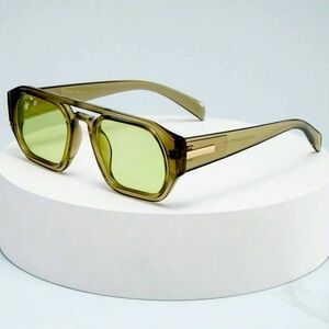 Stylish Green Tinted Sunglasses